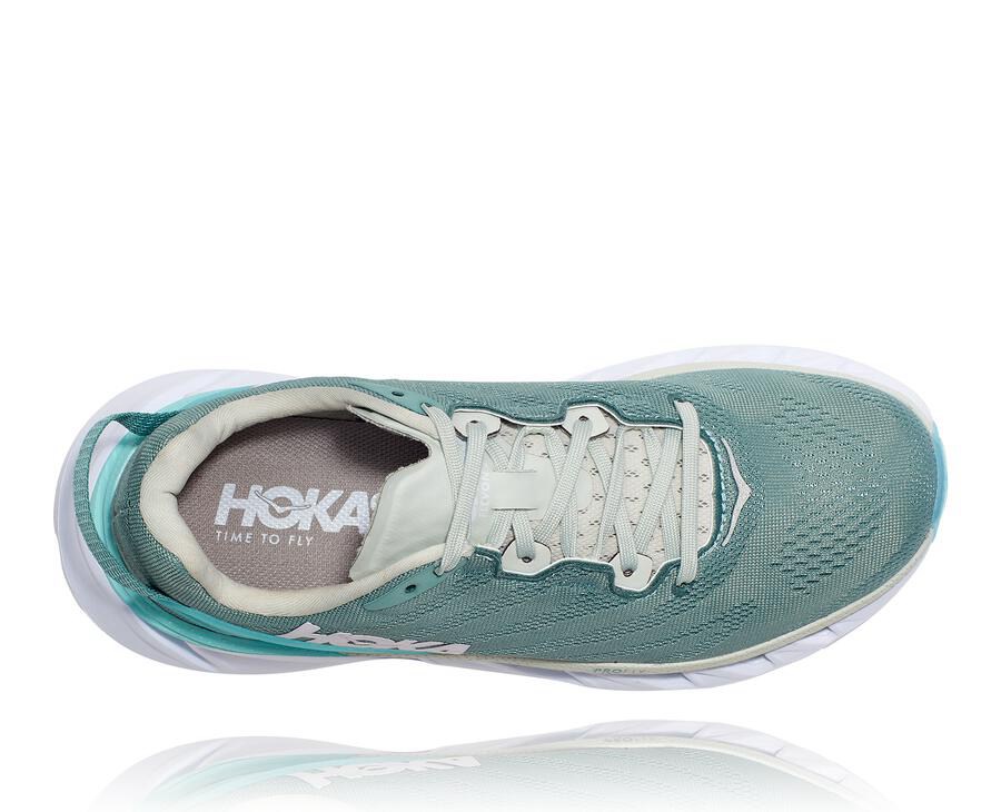 Hoka Australia One One Elevon 2 - Womens Running Shoes Blue/White - OKDLG-6753